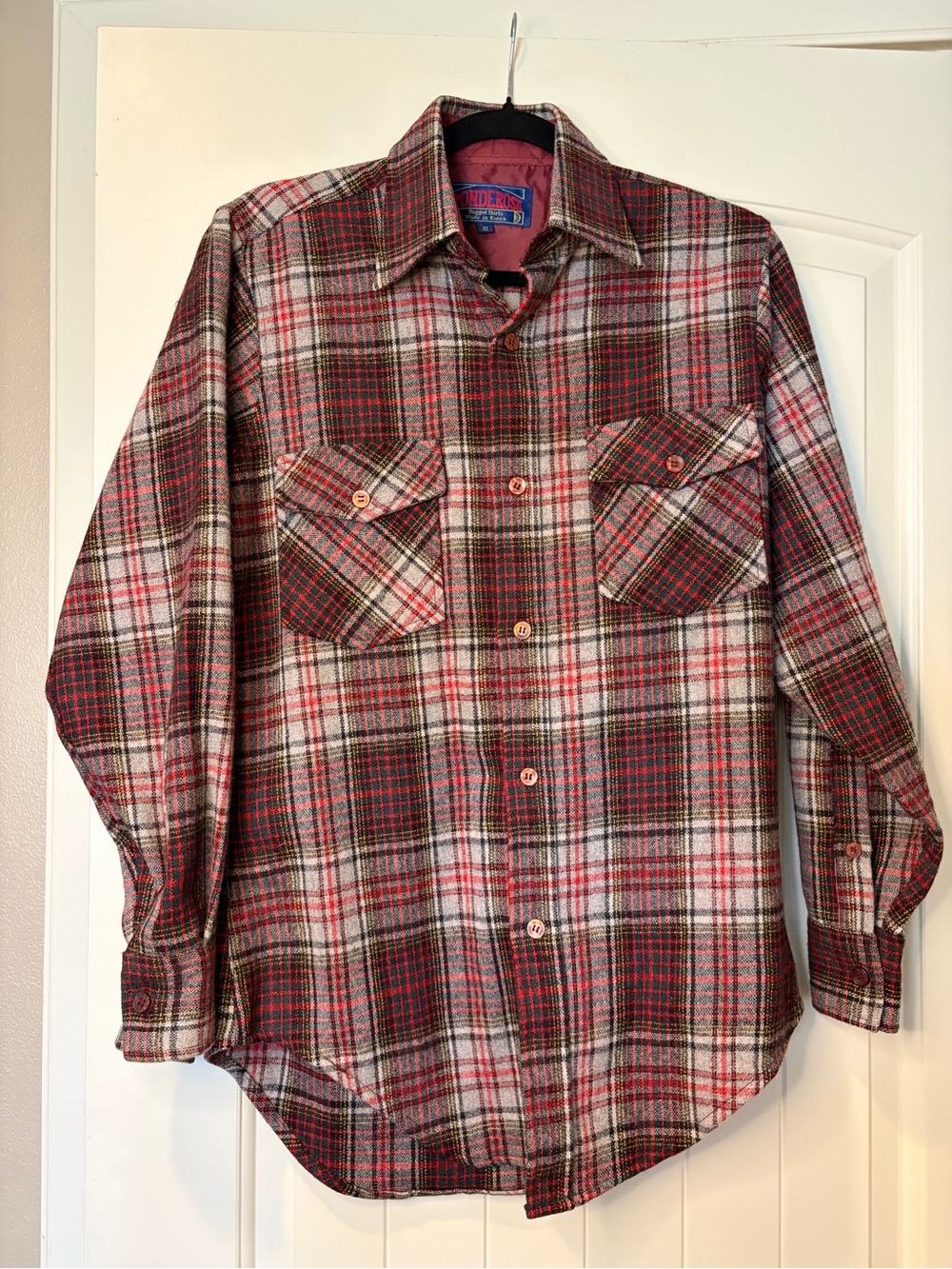 Ponderosa Red Plaid Flannel Shirt - S